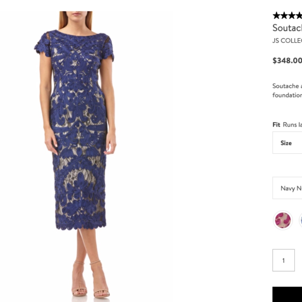 JS Collections Midi Dress